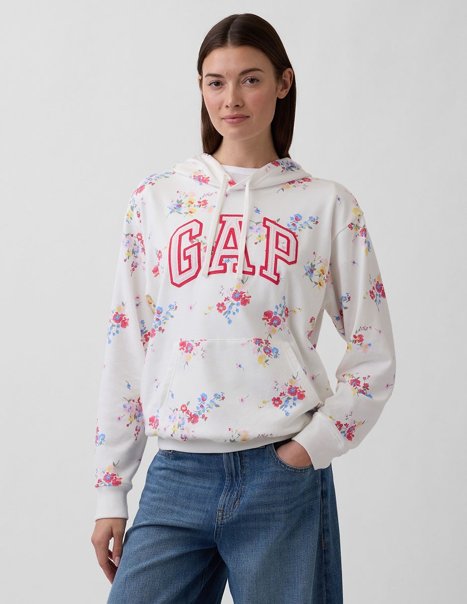 Sudadera con capucha y bolsa para mujer
