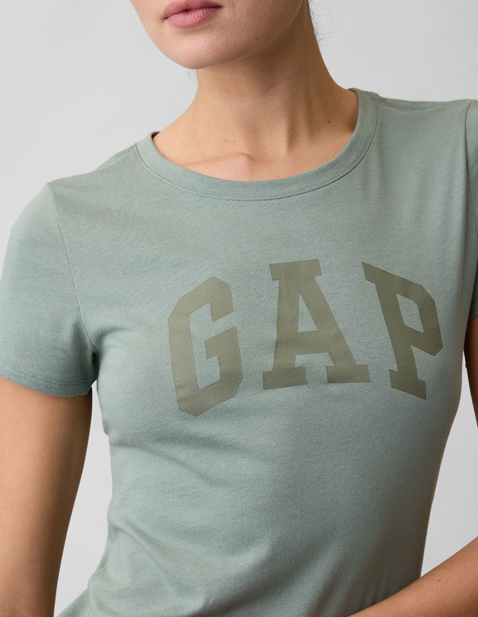 Playera manga corta cuello redondo para mujer 4