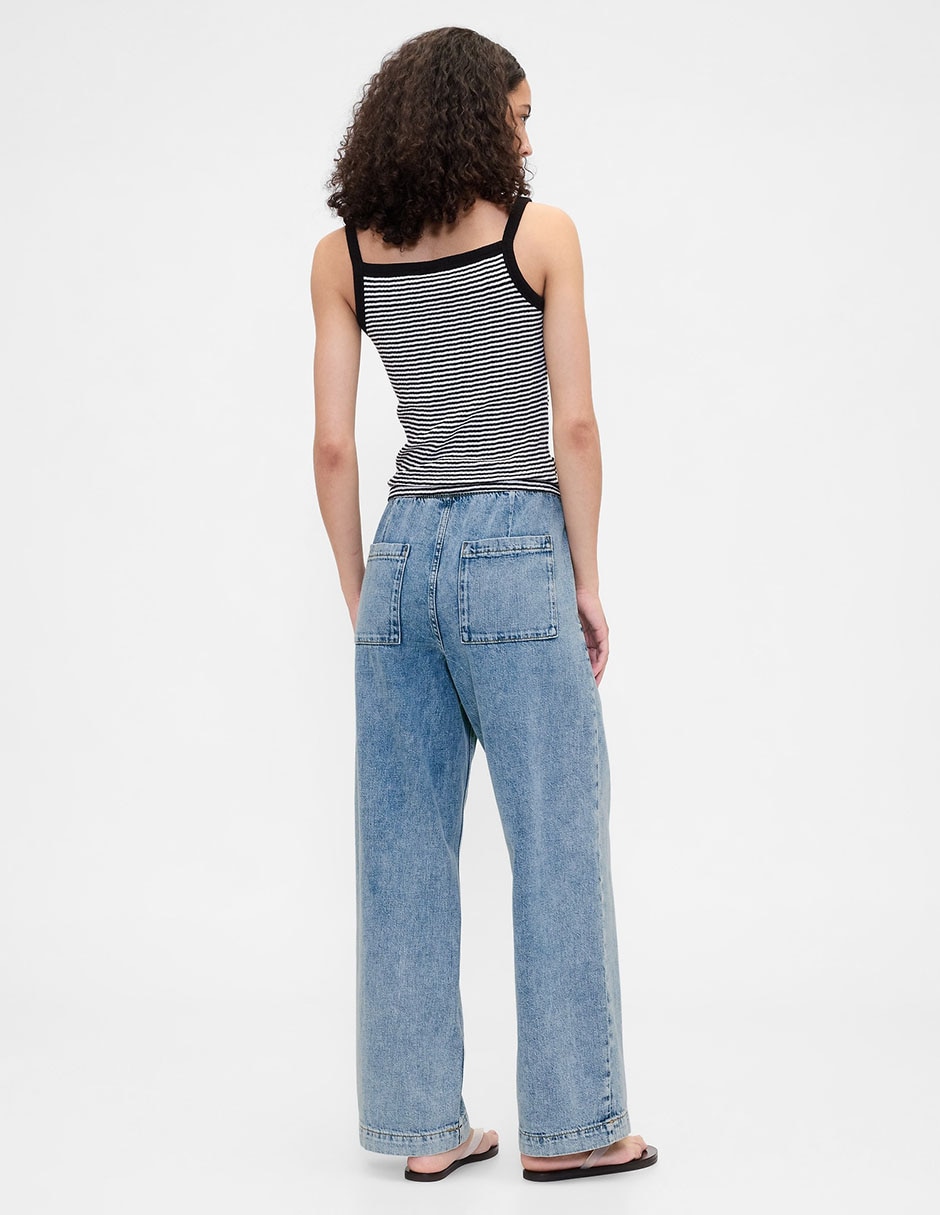 Jeans relaxed wide leg para mujer