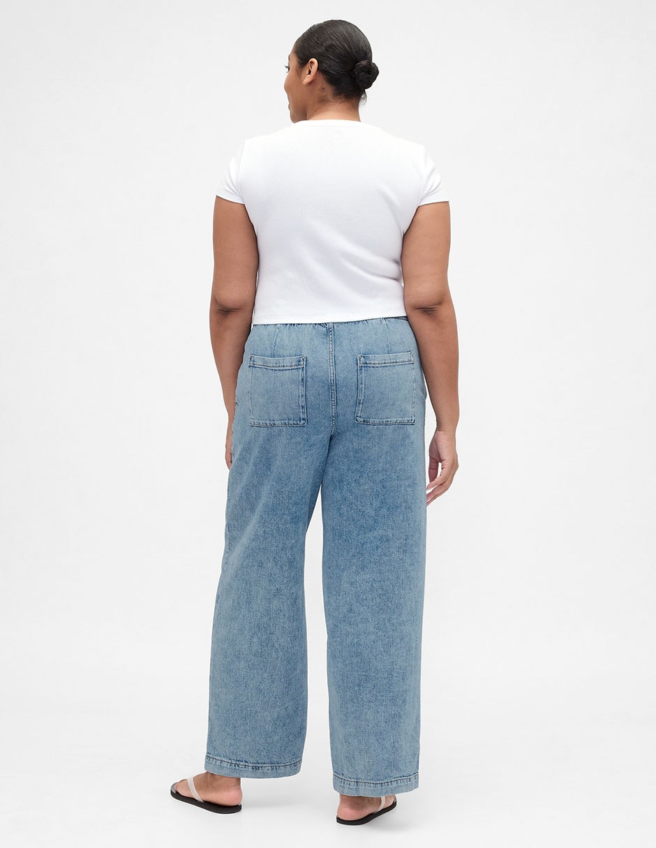 Jeans relaxed wide leg para mujer