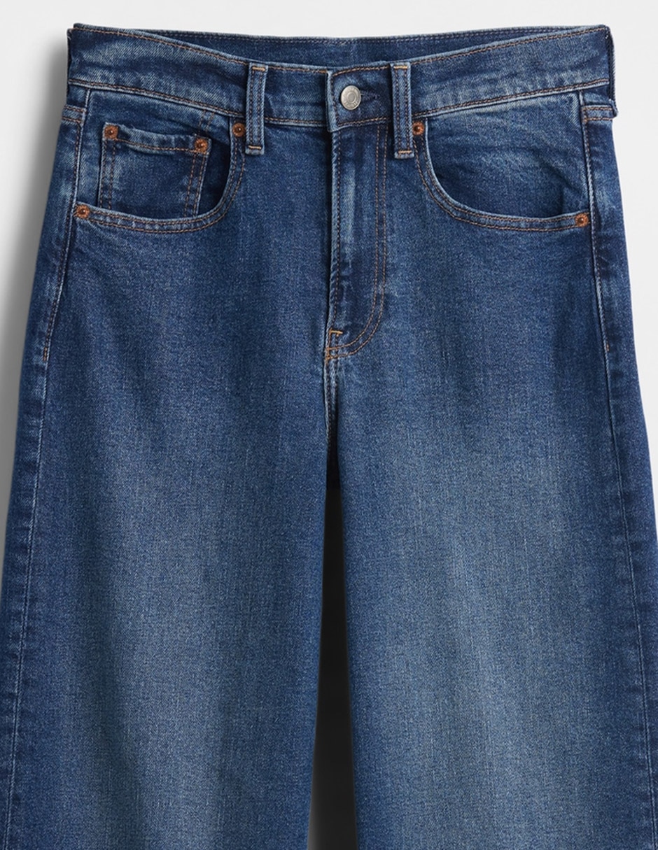 Jeans slim cintura media para mujer