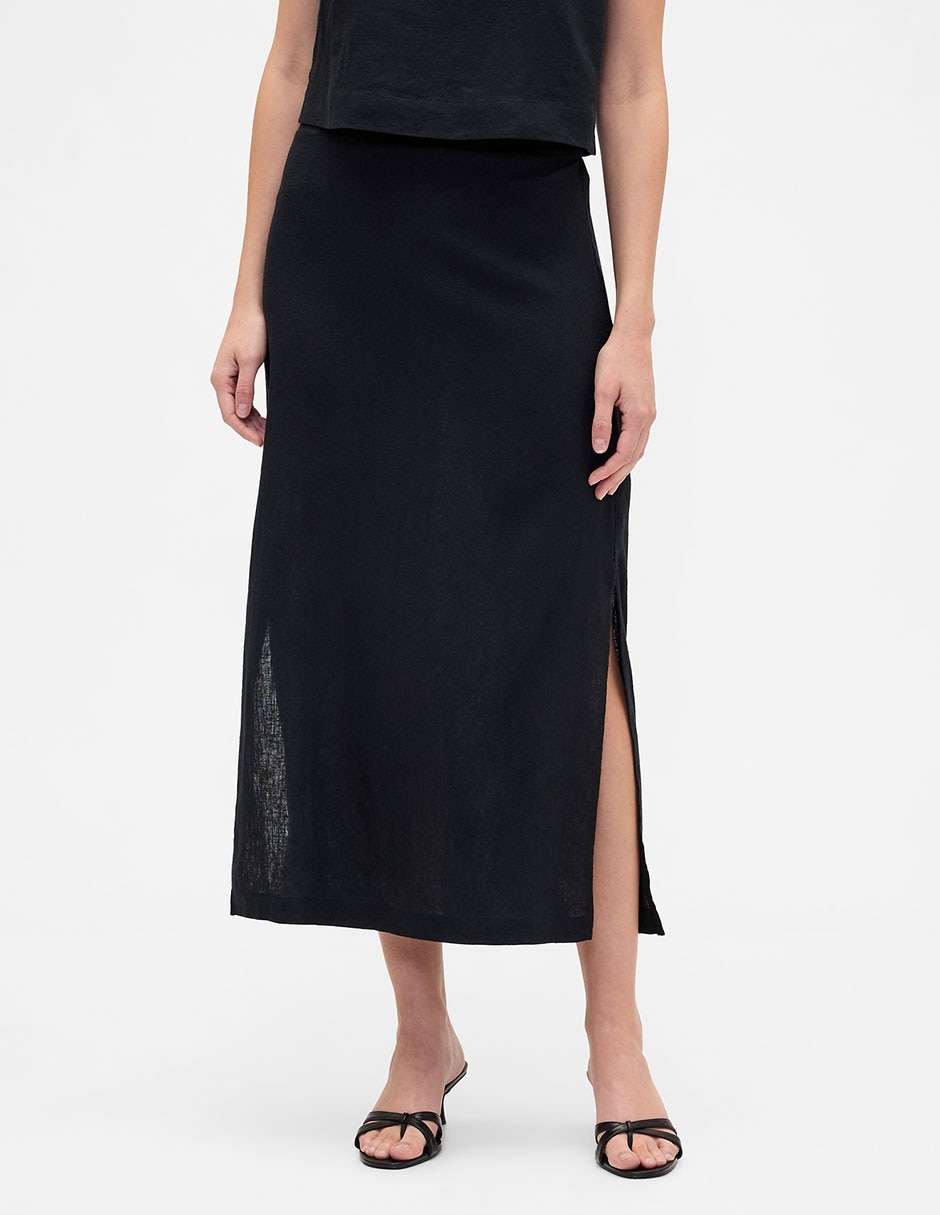 Falda crop a la cintura 4