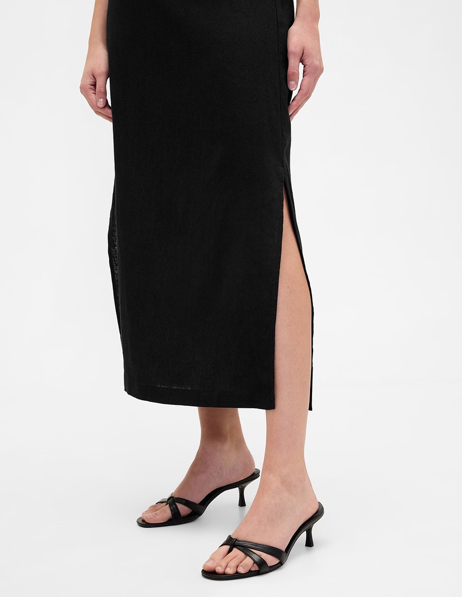 Falda crop a la cintura 3