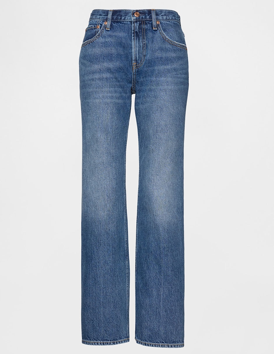 Jeans relaxed straight para mujer