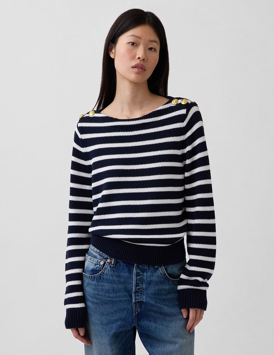 Suéter cuello redondo para mujer