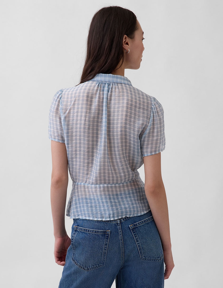 Blusa manga corta para mujer