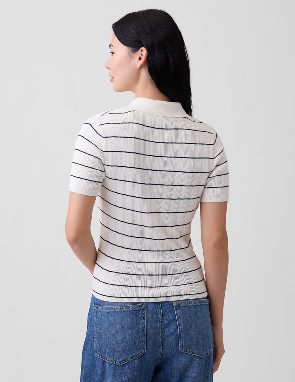 Playera tipo polo para mujer