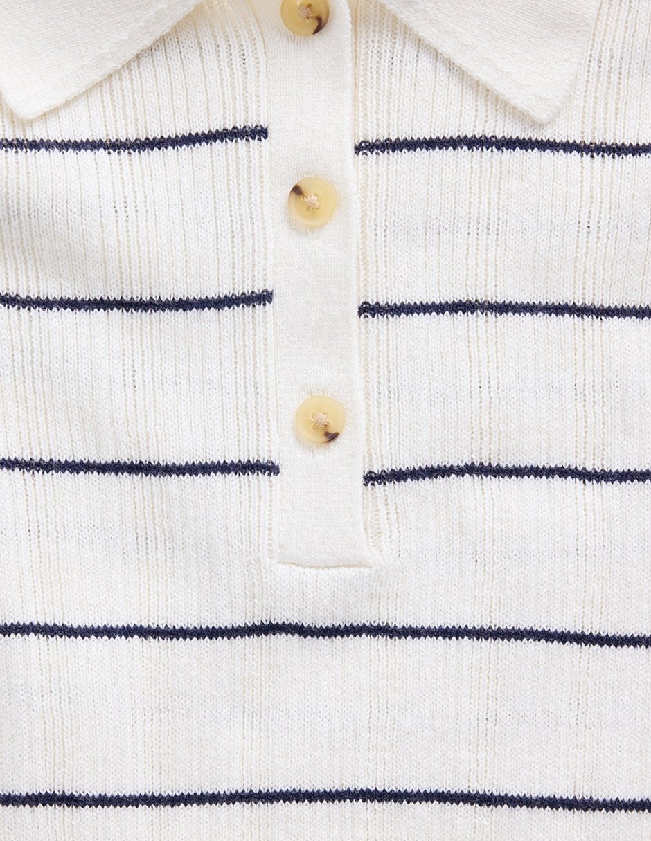 Playera tipo polo para mujer
