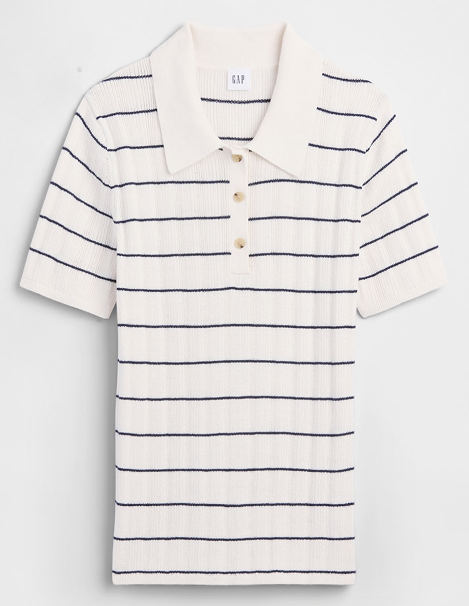 Playera tipo polo para mujer