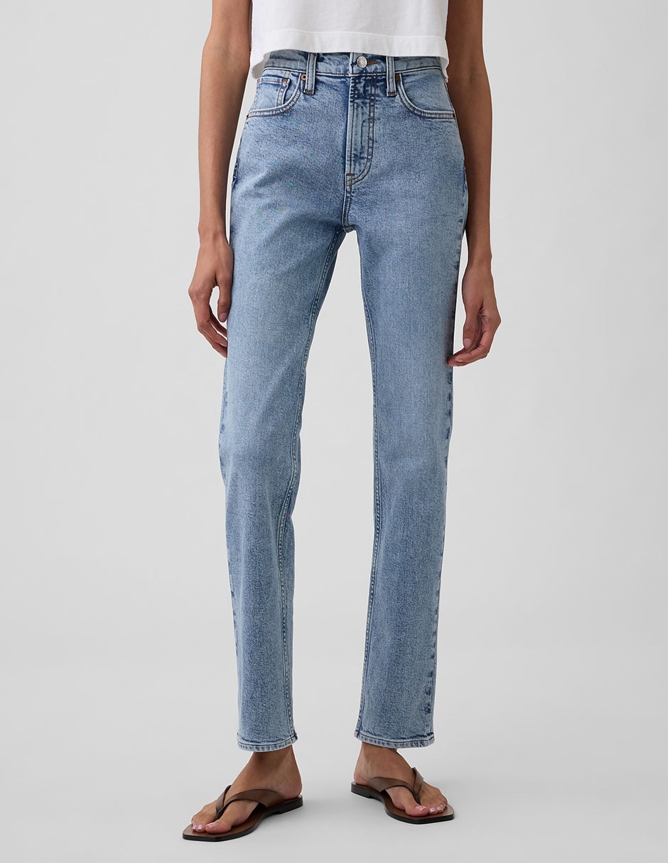 Jeans straight para mujer 2