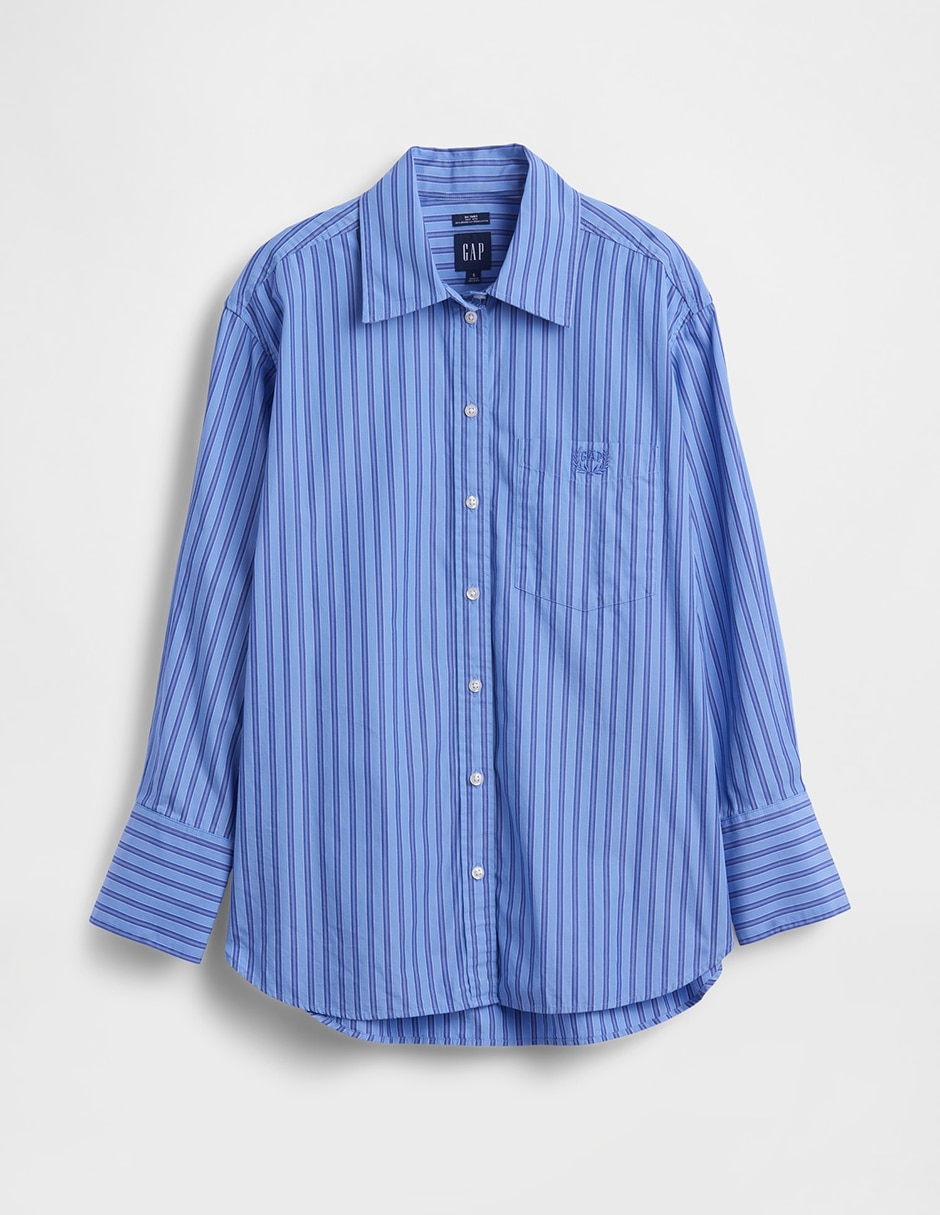 Camisa de algodón manga larga para mujer 6