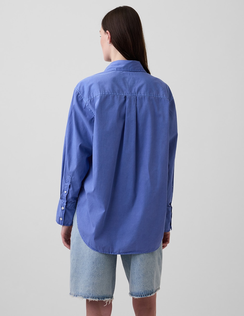 Camisa de algodón manga larga para mujer 3