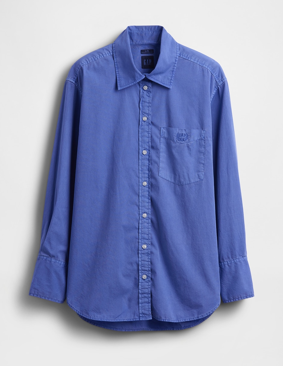 Camisa de algodón manga larga para mujer 5
