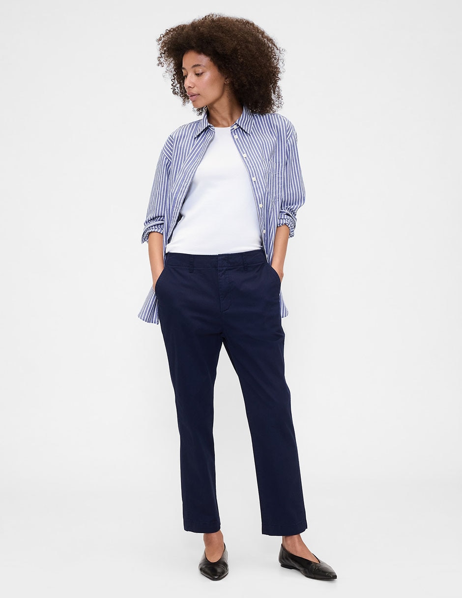 Pantalón chino straight para mujer