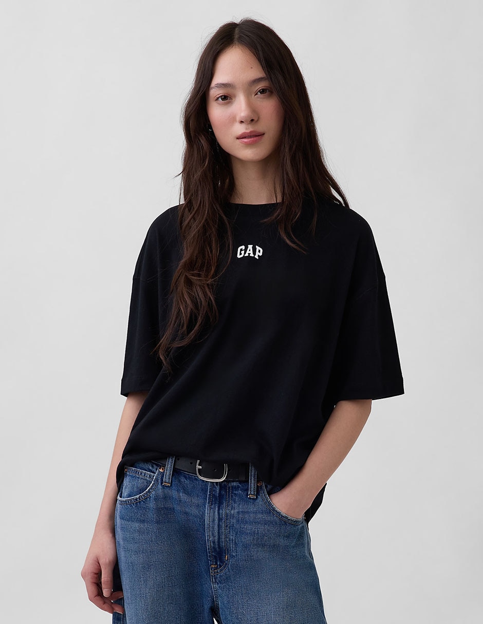 Playera manga al codo cuello redondo mujer Playera manga al codo cuello redondo mujer