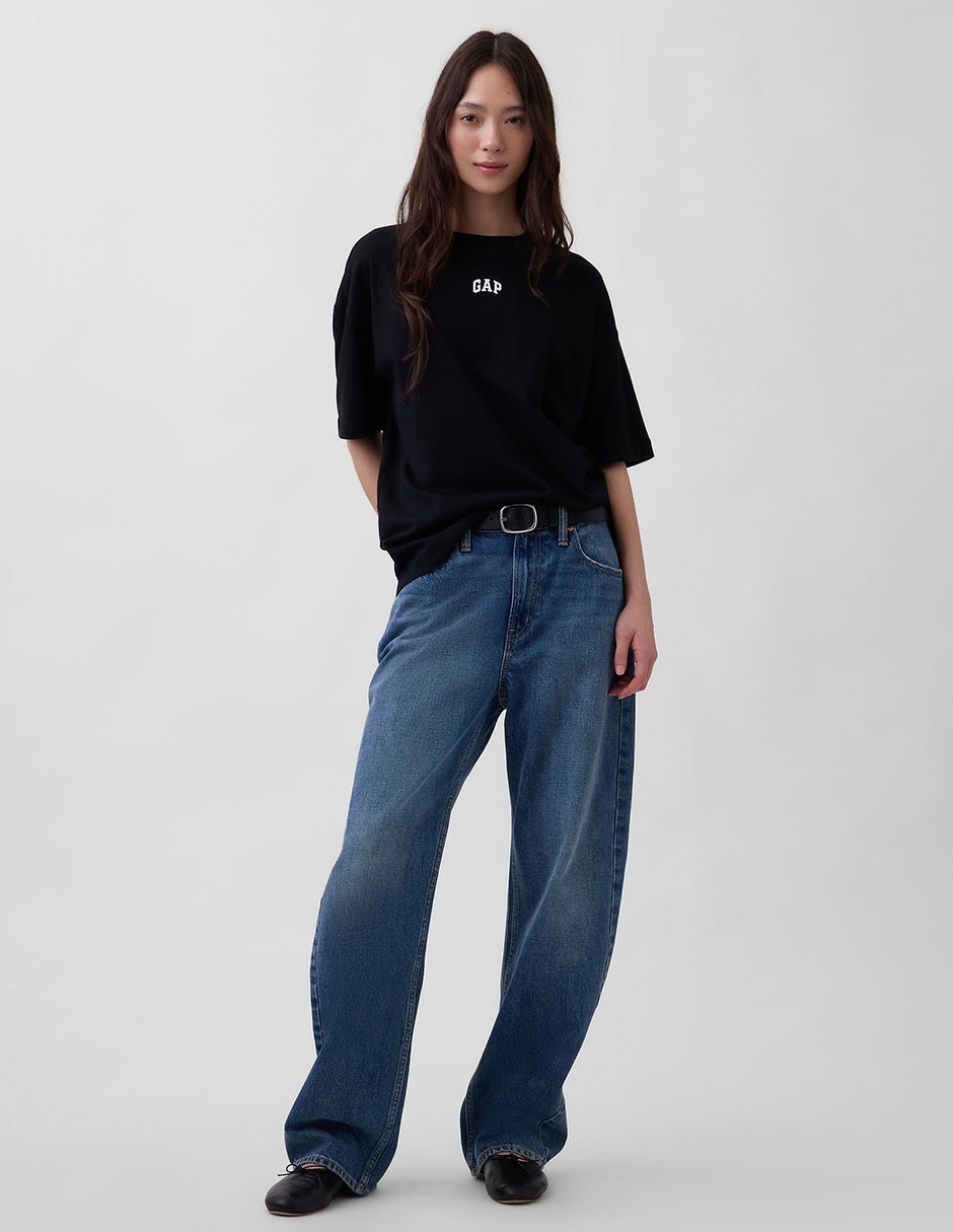 Playera manga al codo cuello redondo mujer 2
