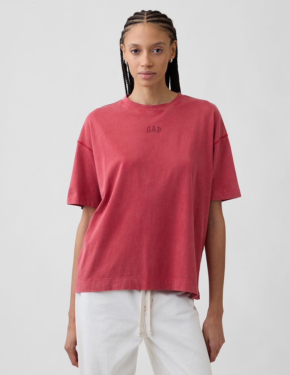 Playera manga al codo cuello redondo mujer Playera manga al codo cuello redondo mujer