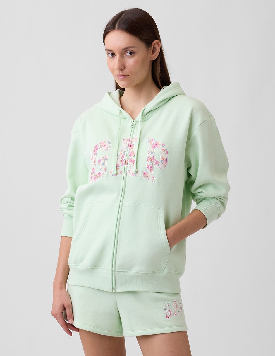 Sudadera con capucha y bolsa para mujer