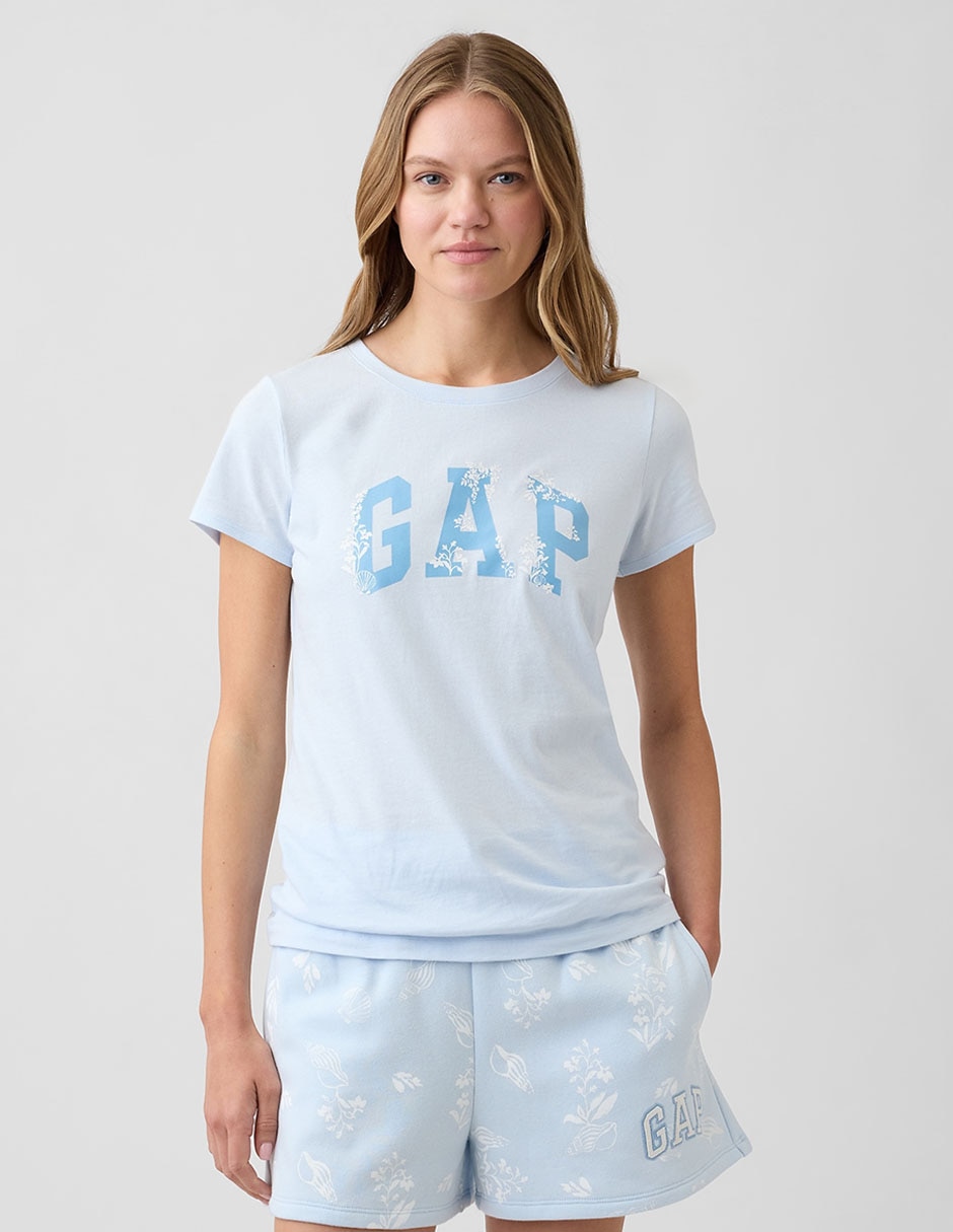 Playera manga corta cuello redondo para mujer Playera manga corta cuello redondo para mujer