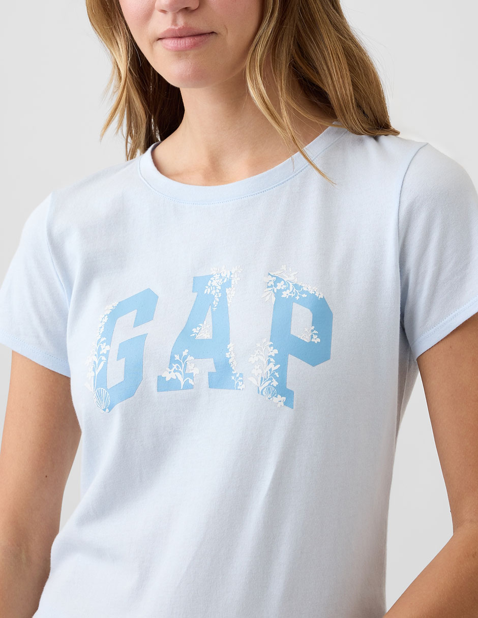Playera manga corta cuello redondo para mujer 4