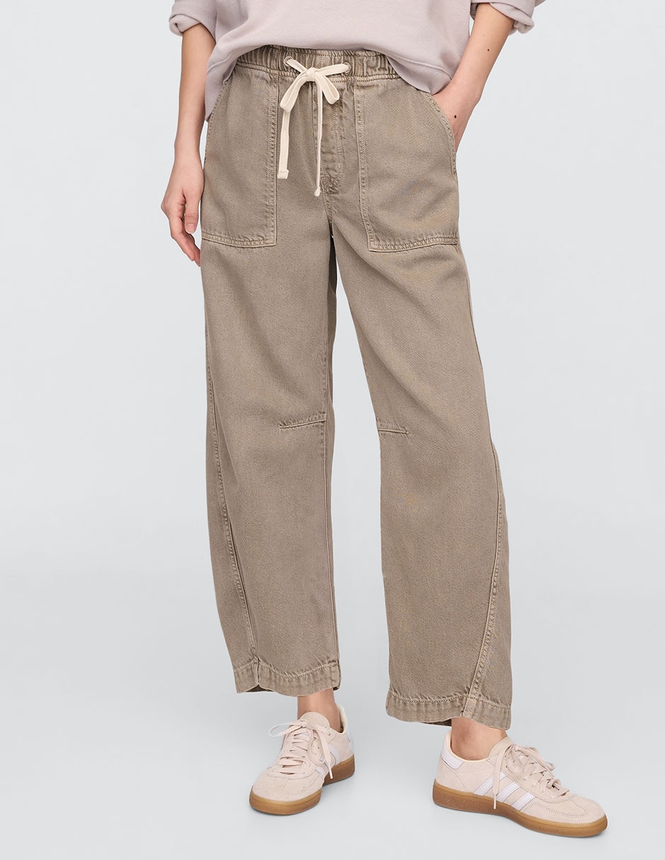 Jeans easy pant barrel para mujer