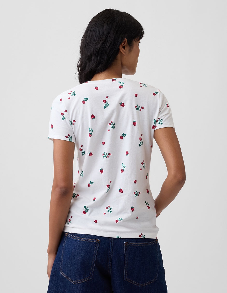 Playera manga corta The Brannan Collection cuello redondo para mujer