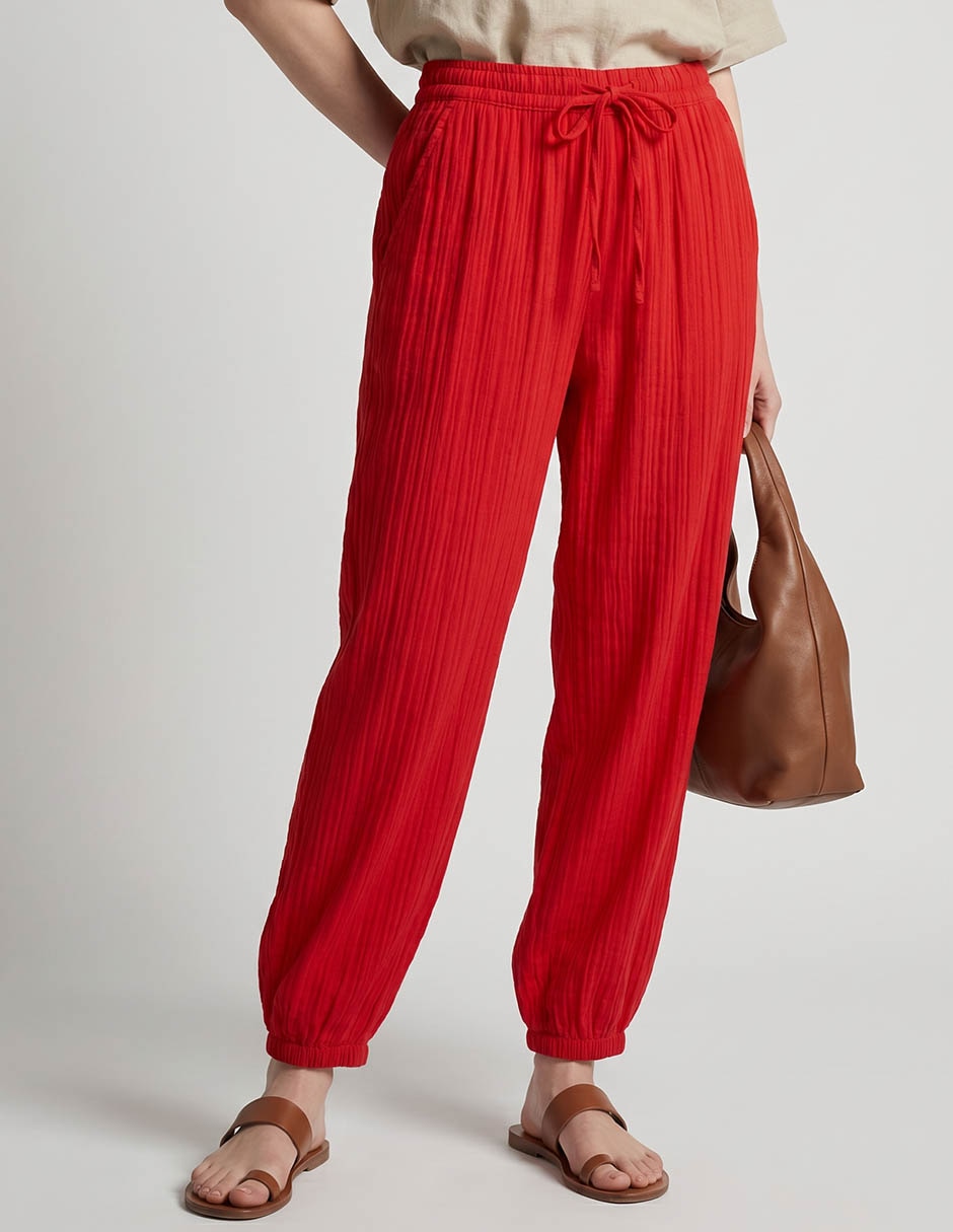 Pantalón GAP baggy de algodón para mujer