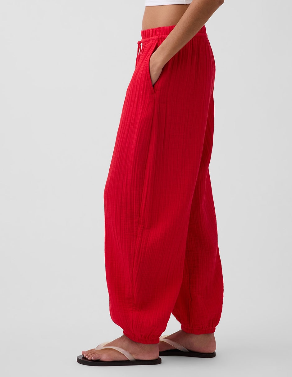 Pantalón GAP baggy de algodón para mujer