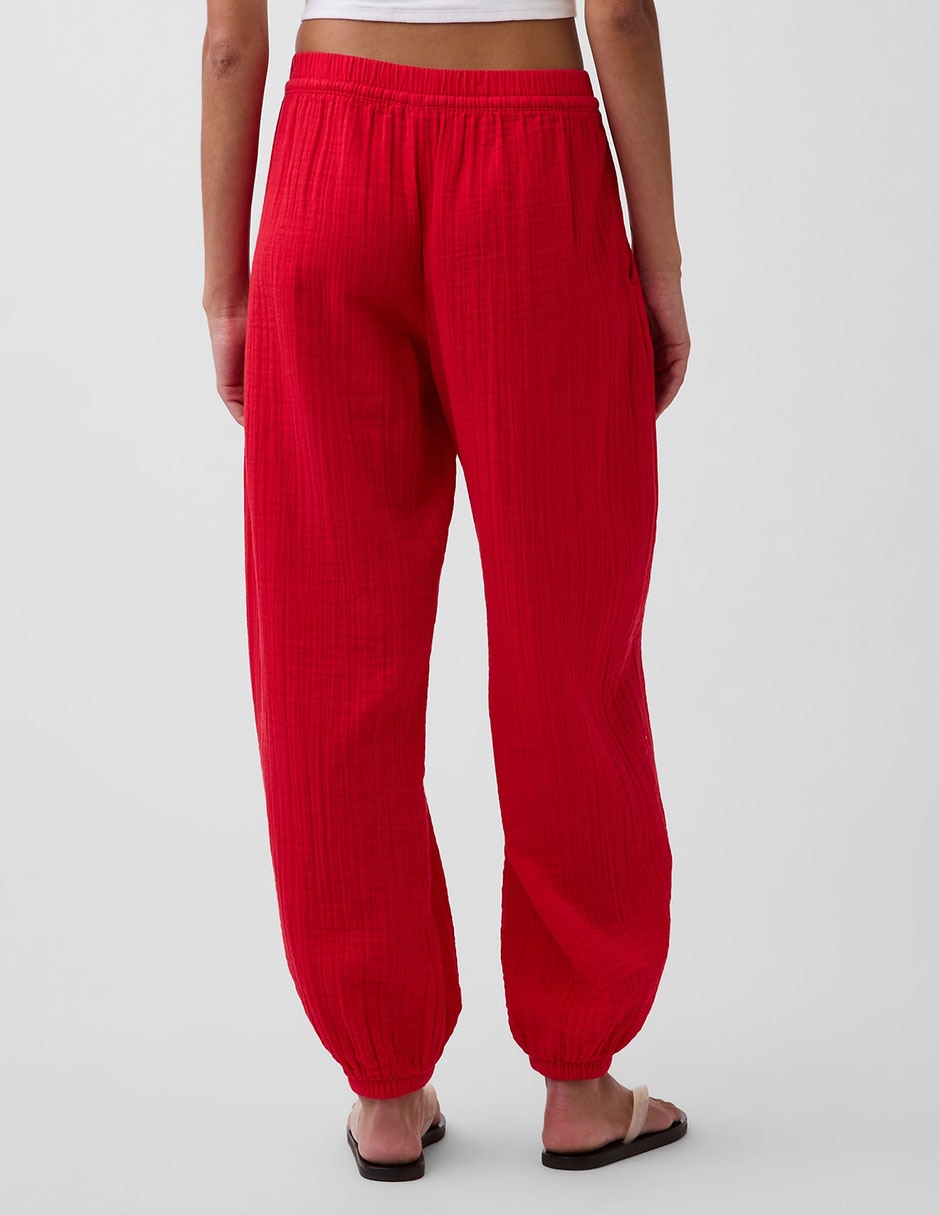 Pantalón GAP baggy de algodón para mujer