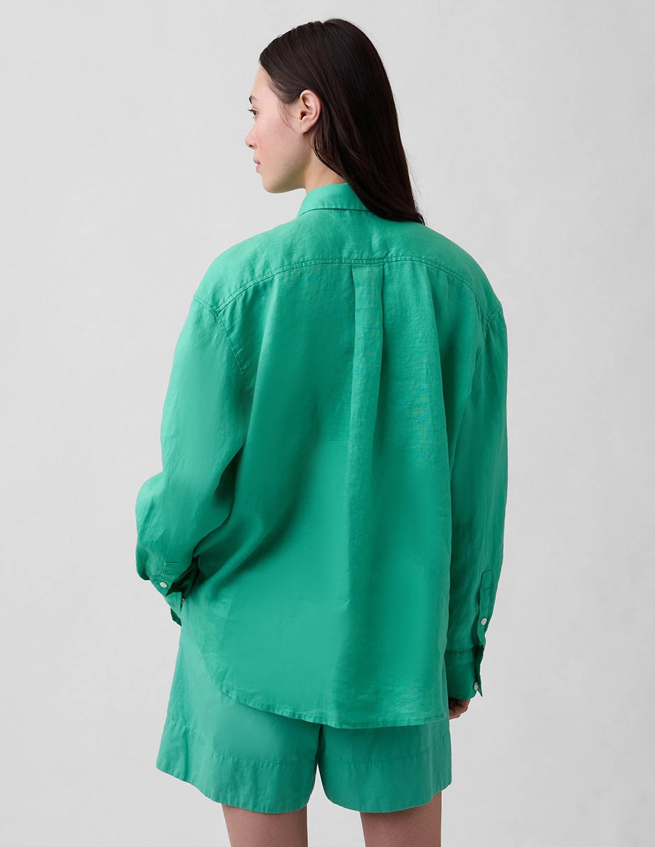 Camisa de algodón manga larga para mujer 3