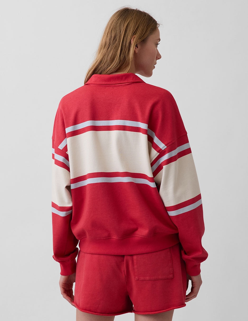Sudadera Gap a rayas abierto para mujer