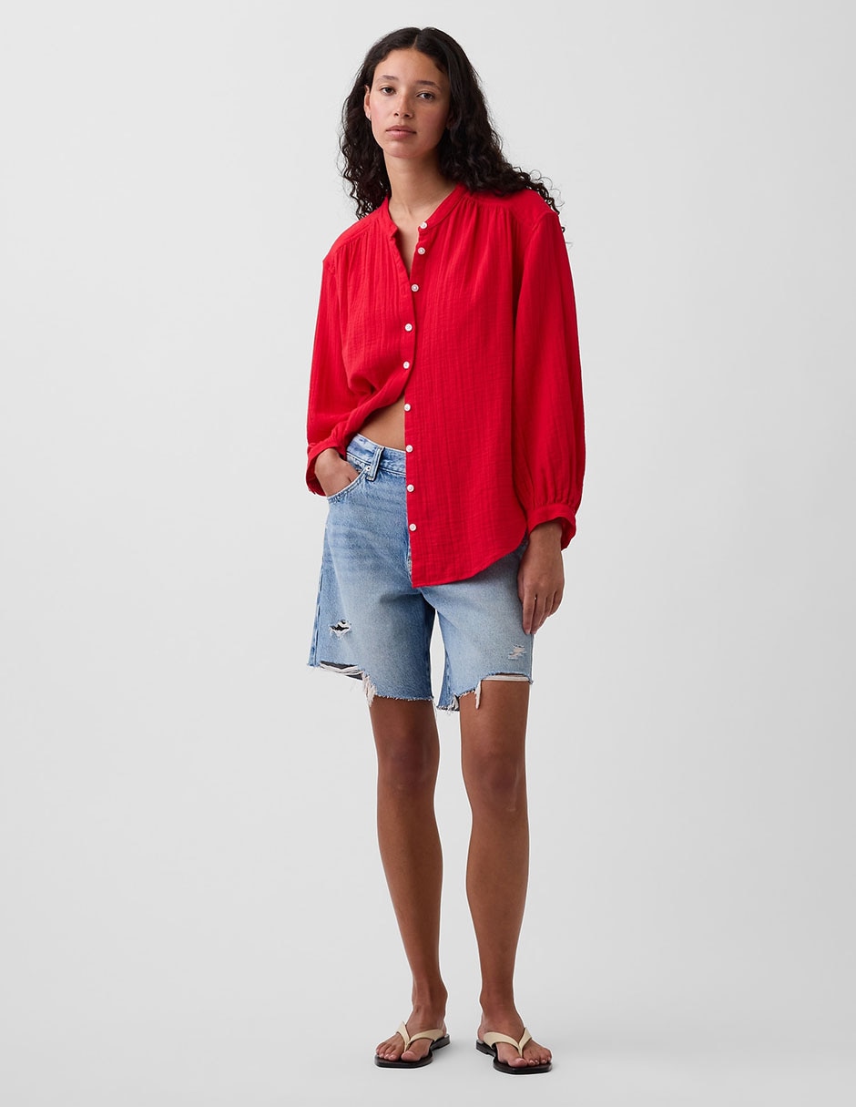 CAMISA GAP 896732.SU26 ALGODÓN AMPLIA
