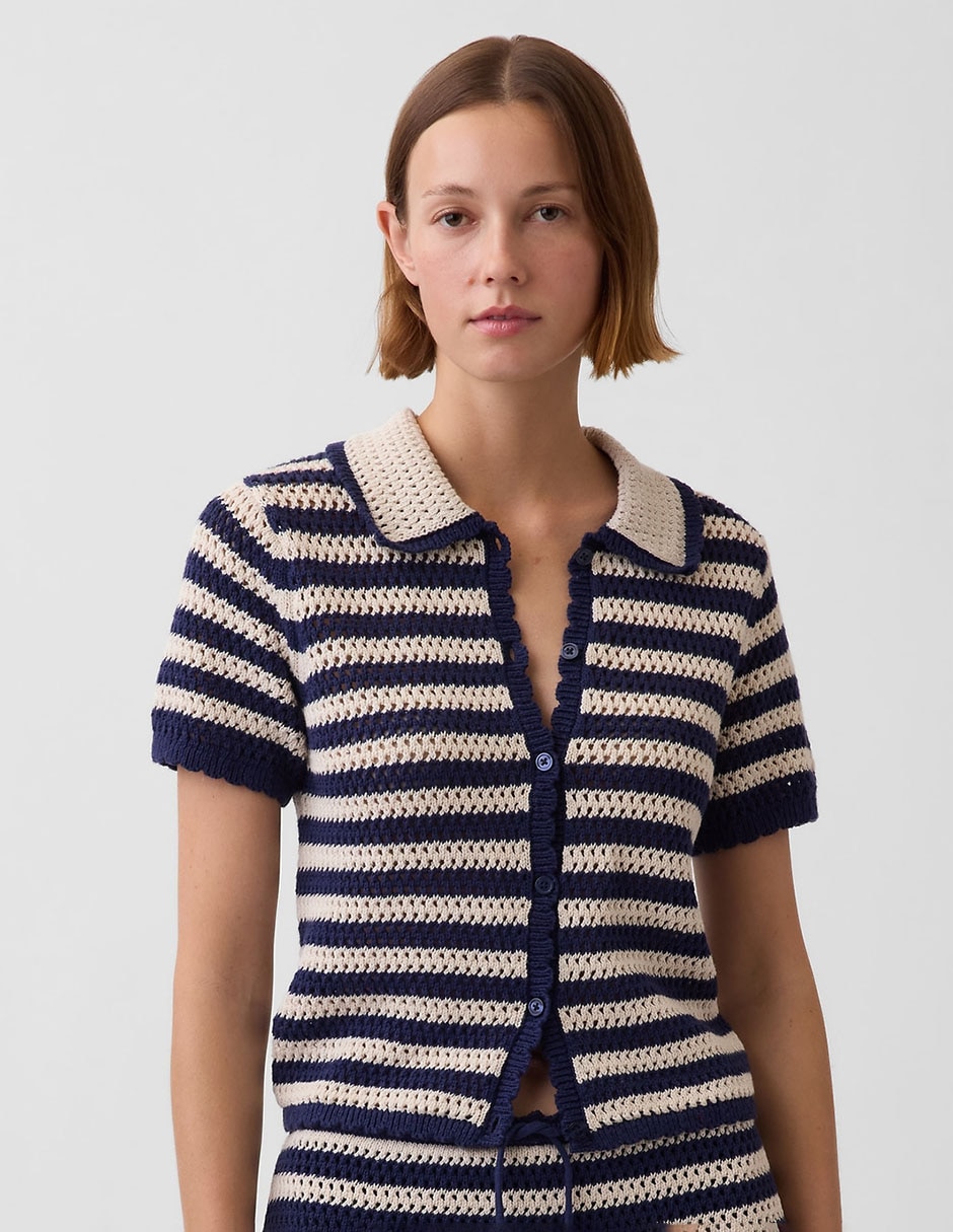 Blusa manga corta para mujer
