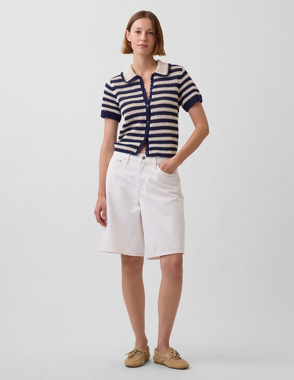 Blusa manga corta para mujer
