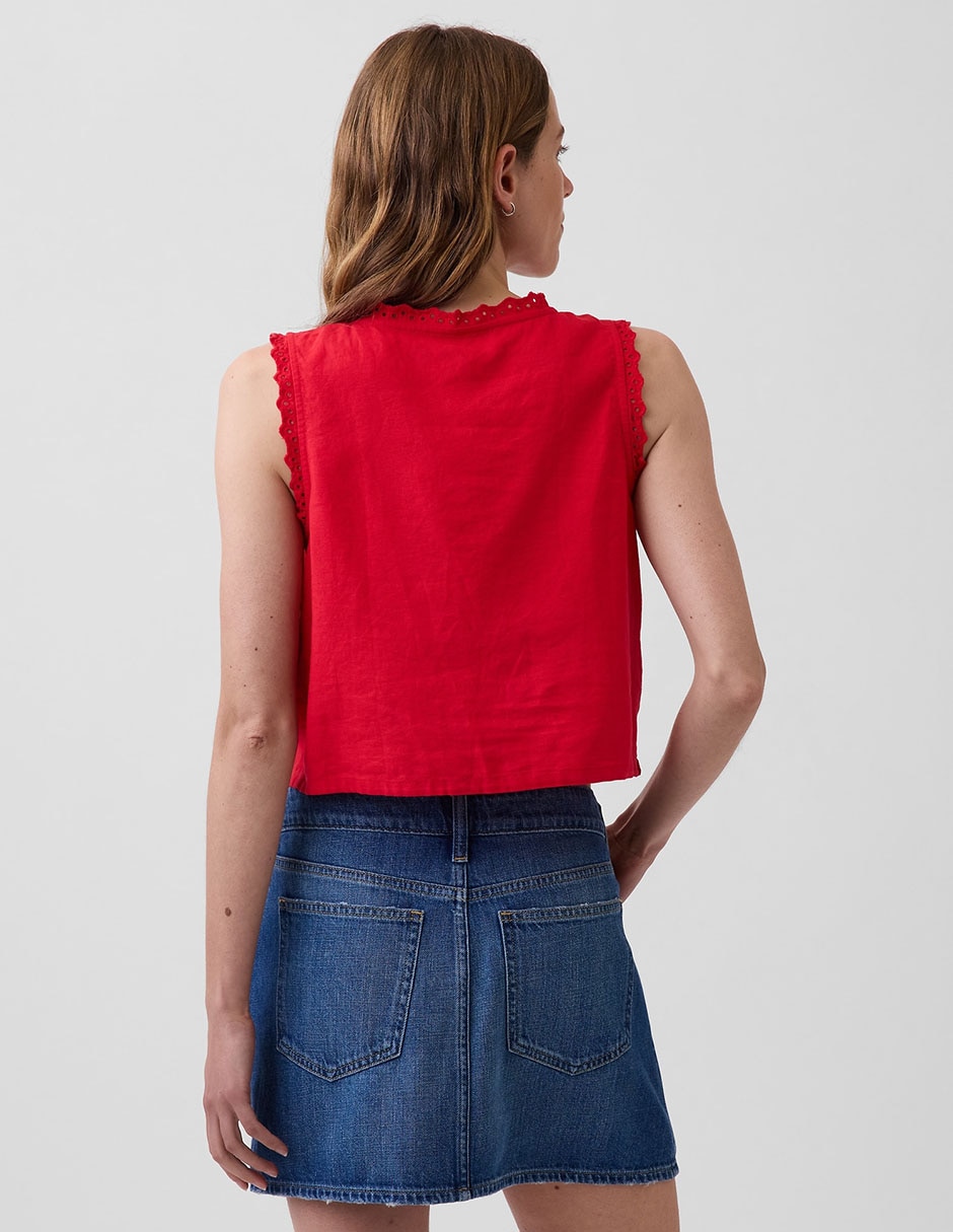 Blusa sin manga pra mujer