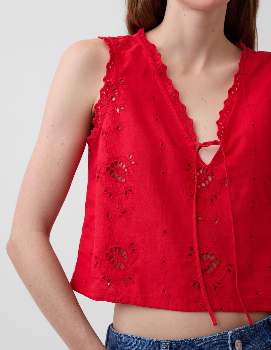 Blusa sin manga pra mujer