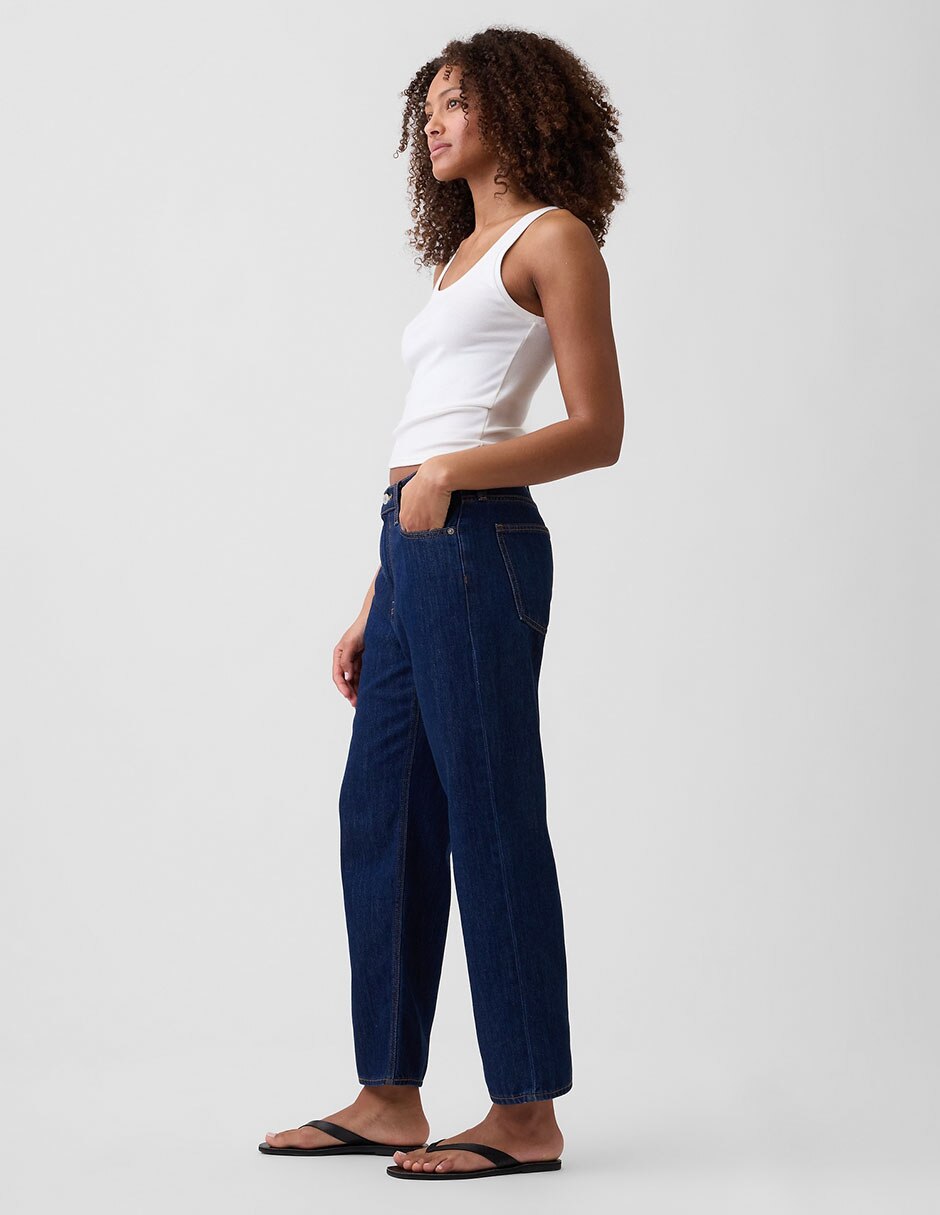 Jeans coulotte straight para mujer