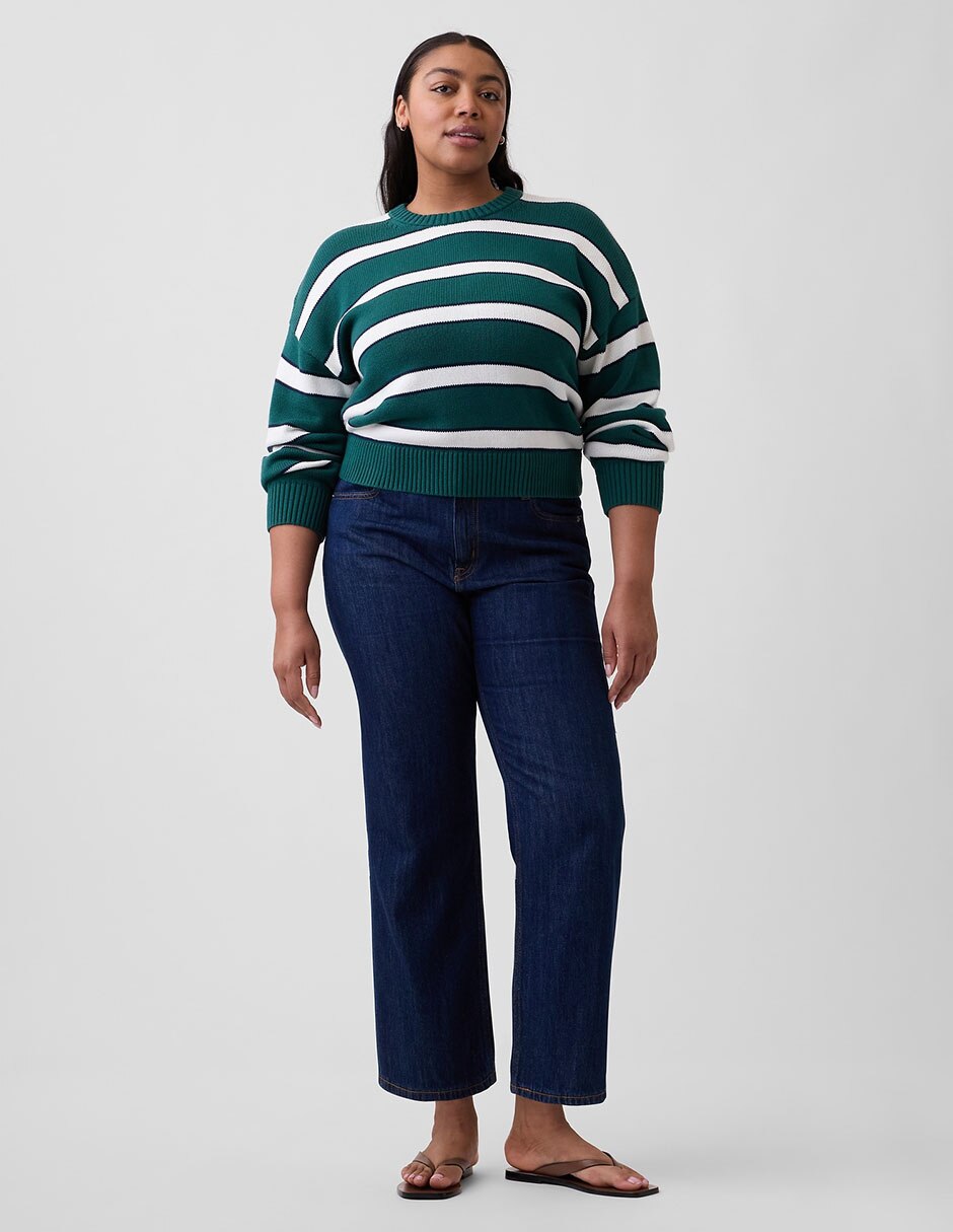 Jeans coulotte straight para mujer
