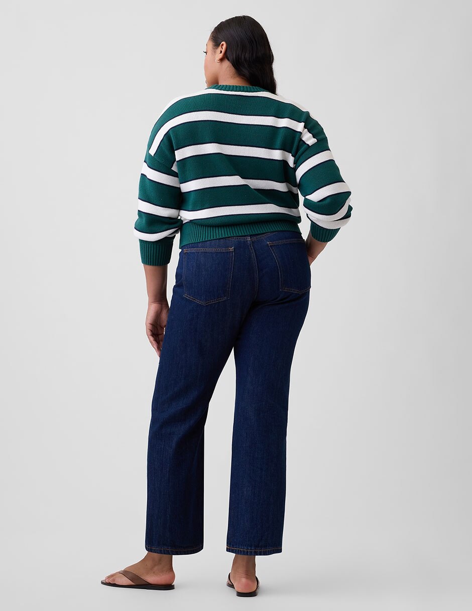 Jeans coulotte straight para mujer