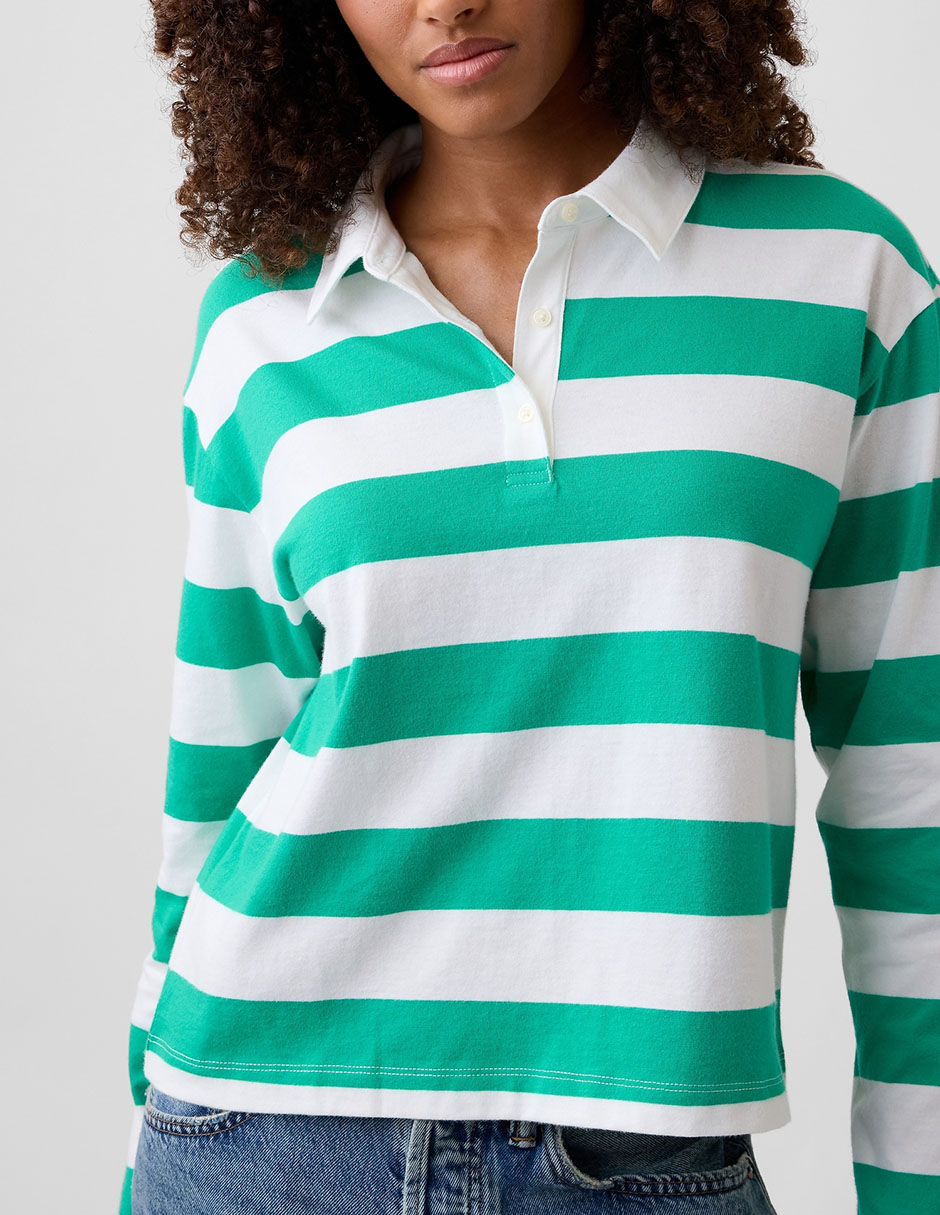 Playera tipo polo para mujer