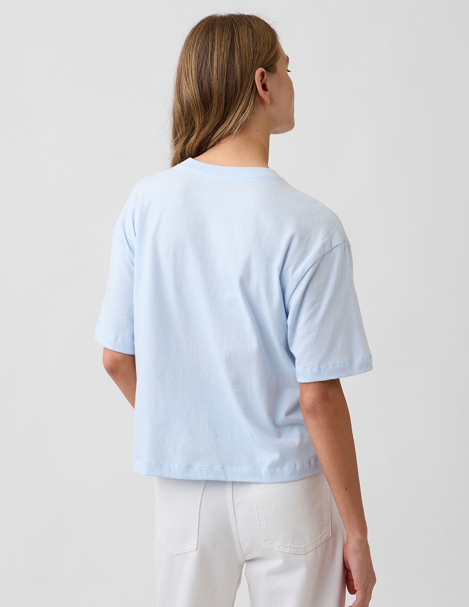 Playera manga corta cuello redondo para mujer 2