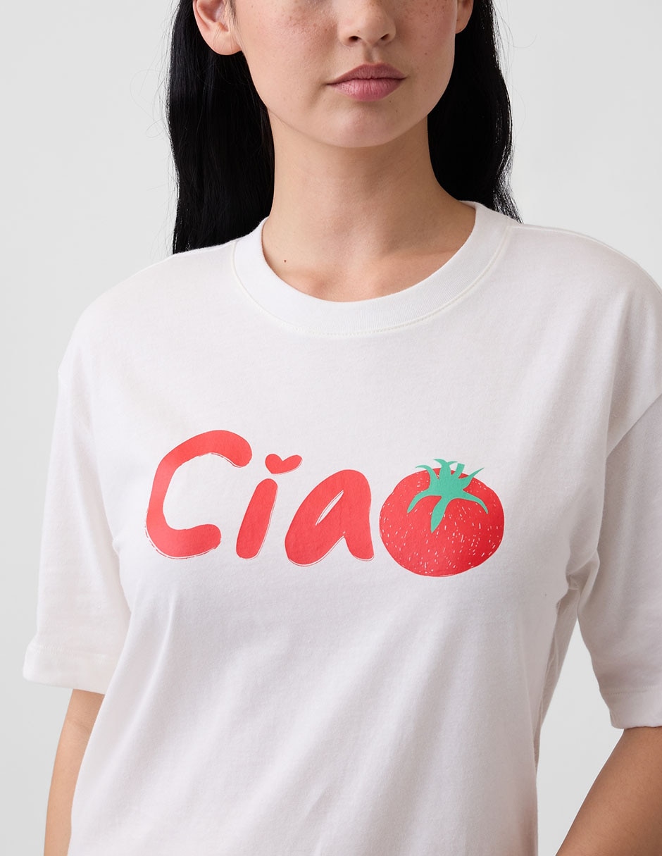Playera manga corta cuello redondo para mujer 8