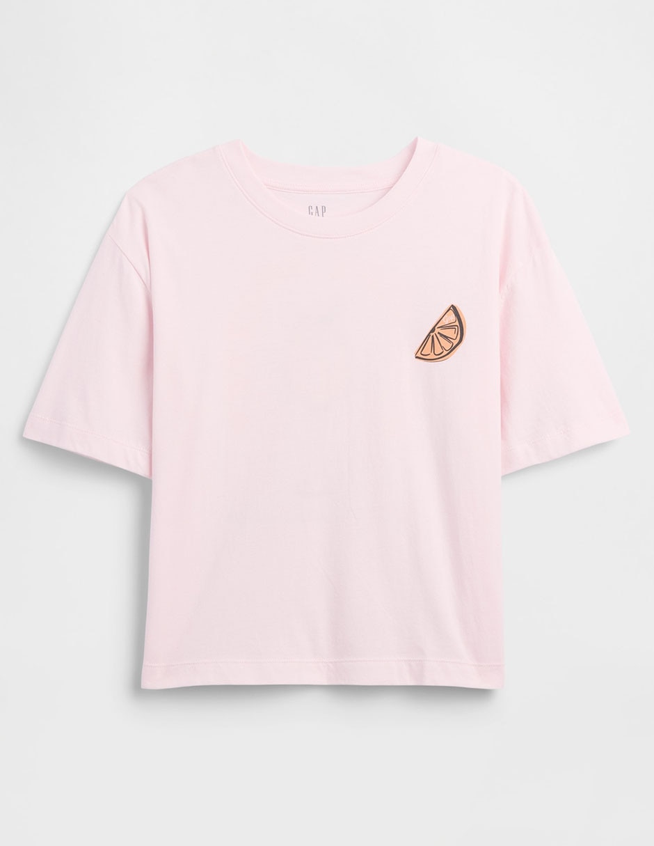 Playera manga corta cuello redondo para mujer 5