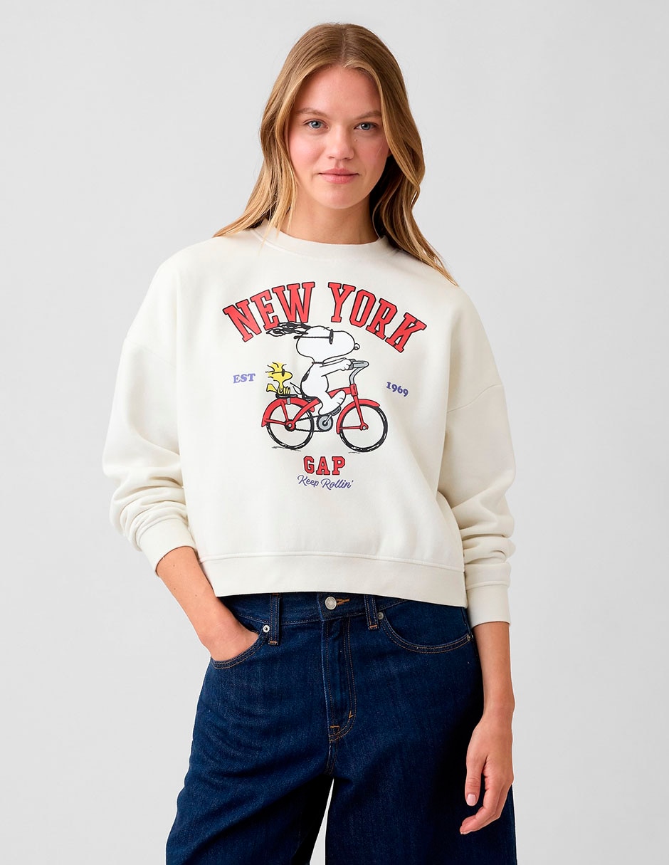 Sudadera peanuts para mujer
