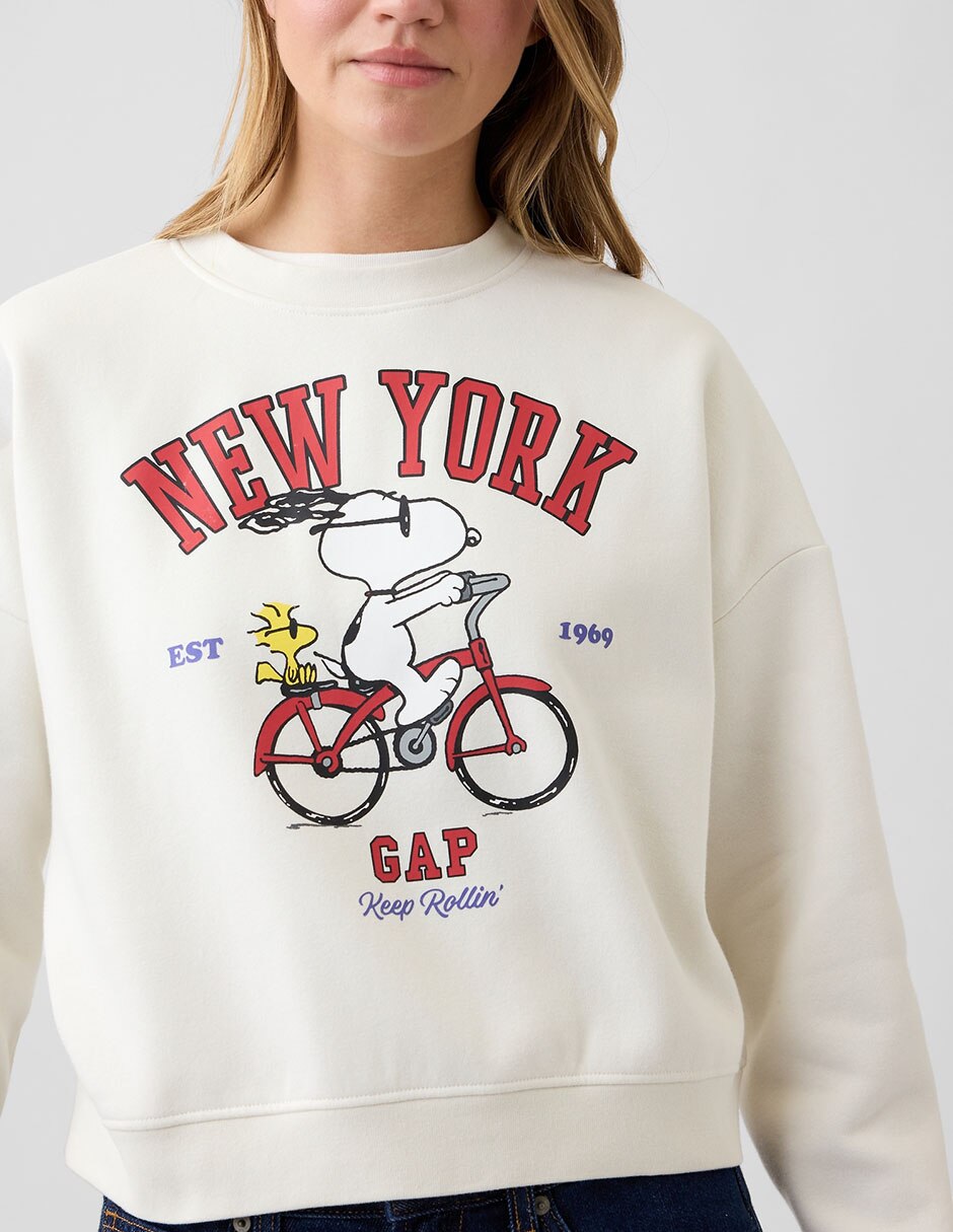 Sudadera peanuts para mujer
