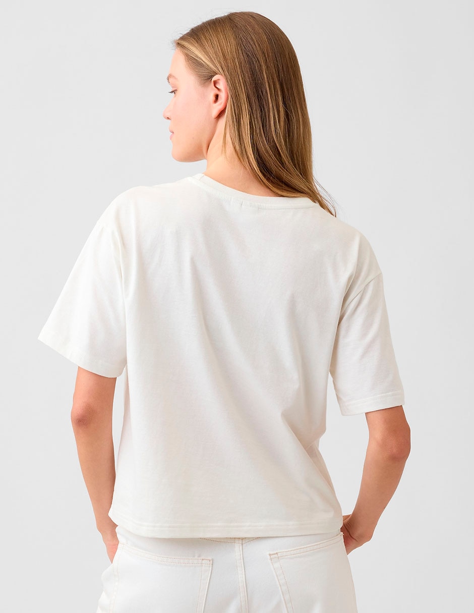 Playera manga corta cuello redondo mujer 5