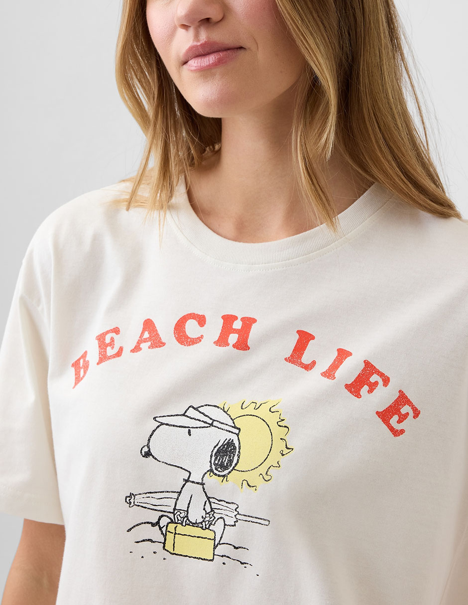 Playera manga corta cuello redondo mujer 3