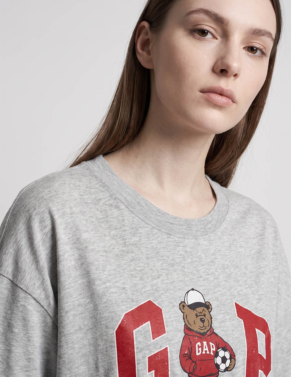 Playera manga al codo cuello redondo para mujer 2