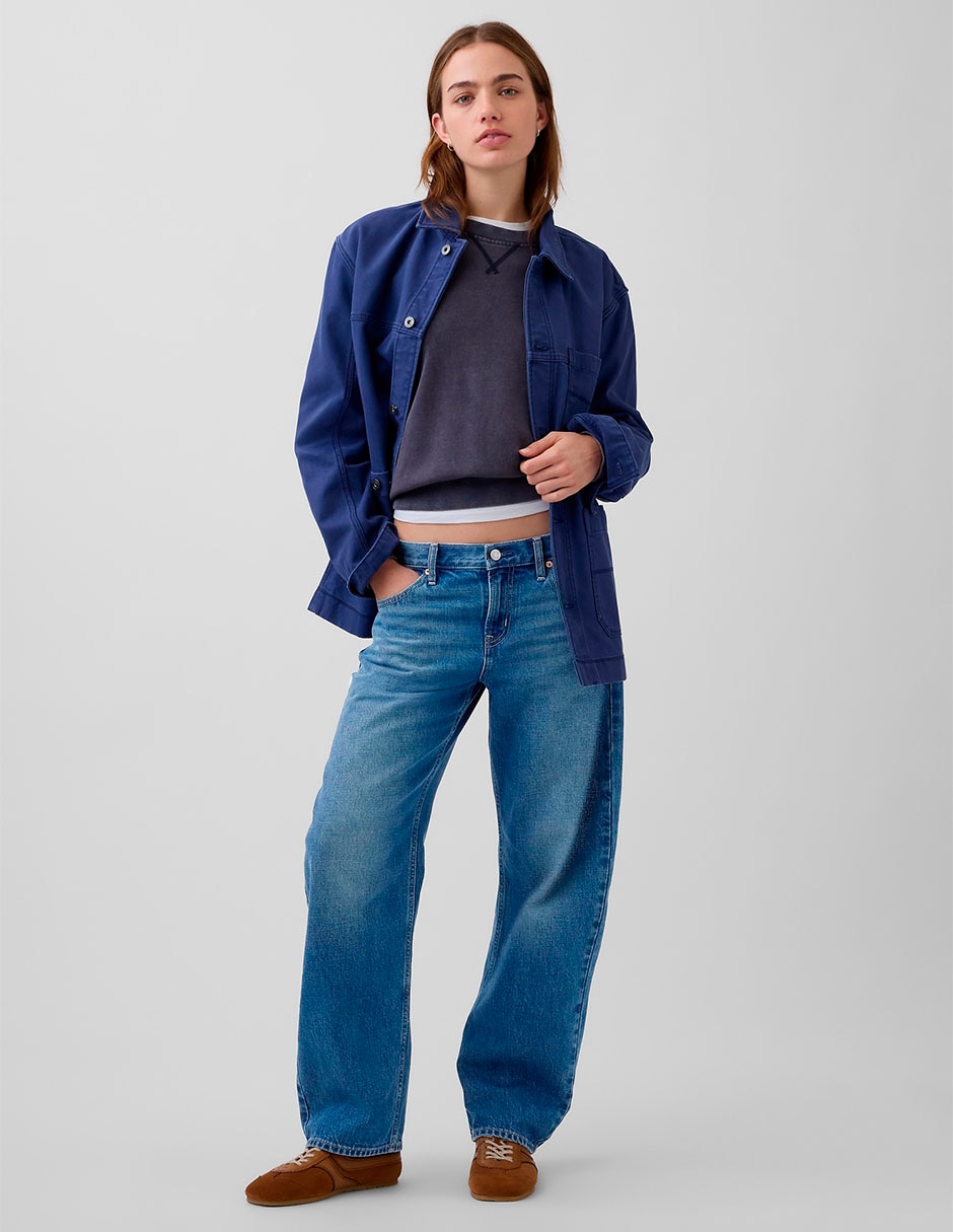 Jeans barrel para mujer