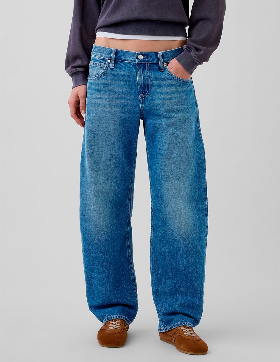 Jeans barrel para mujer